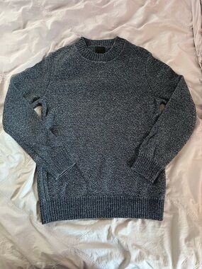 H&M Marled Blue Gray Crewneck Knit Sweater - Men’s Medium